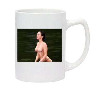 Megan Fox 14oz White Statesman Mug