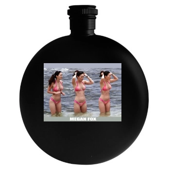 Megan Fox Round Flask