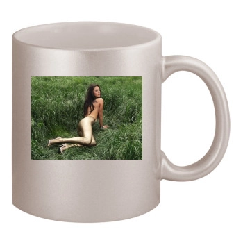 Megan Fox 11oz Metallic Silver Mug