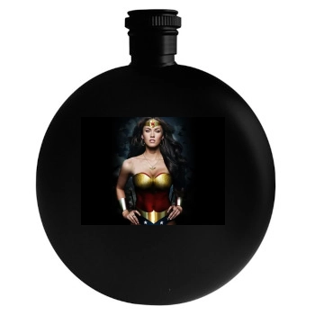 Megan Fox Round Flask