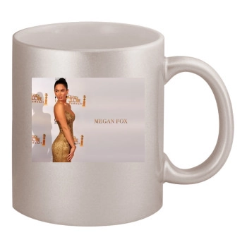 Megan Fox 11oz Metallic Silver Mug