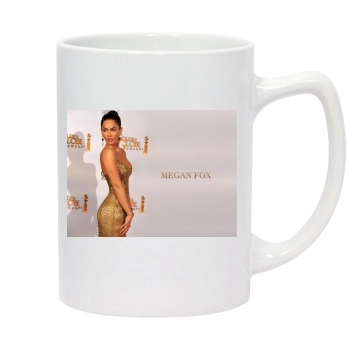 Megan Fox 14oz White Statesman Mug