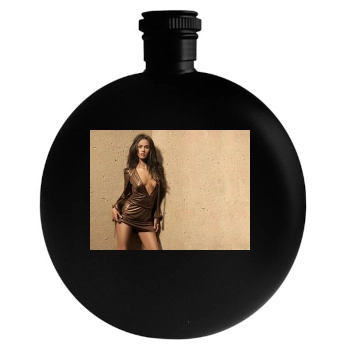 Megan Fox Round Flask