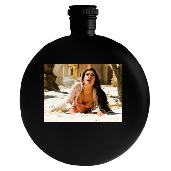 Megan Fox Round Flask