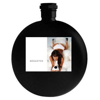 Megan Fox Round Flask