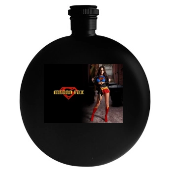 Megan Fox Round Flask