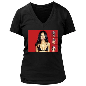 Megan Fox Women's Deep V-Neck TShirt