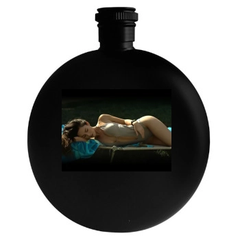 Megan Fox Round Flask