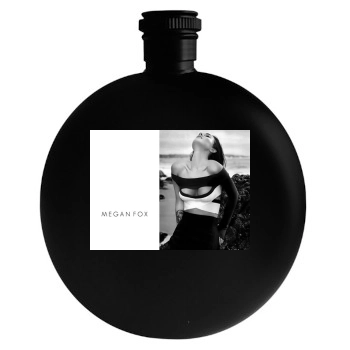 Megan Fox Round Flask