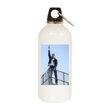 Glee White Water Bottle With Carabiner