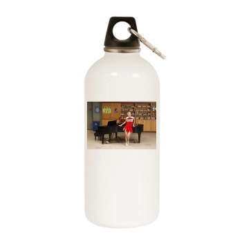 Glee White Water Bottle With Carabiner