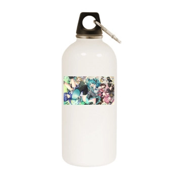 Vocaloid White Water Bottle With Carabiner