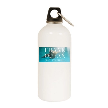 Frank Ocean White Water Bottle With Carabiner