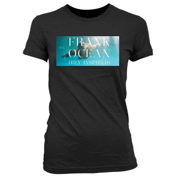 Frank Ocean Women's Junior Cut Crewneck T-Shirt