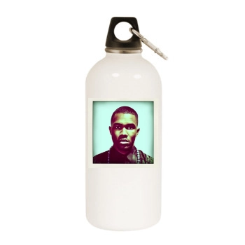 Frank Ocean White Water Bottle With Carabiner