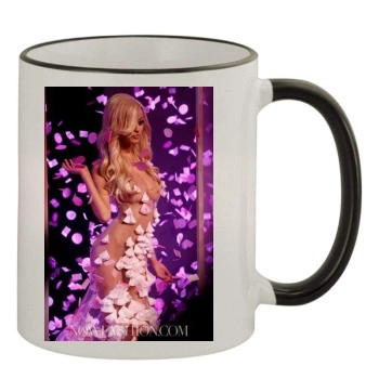 Zahia Dehar 11oz Colored Rim & Handle Mug