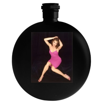 Brooke Shields Round Flask