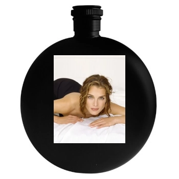 Brooke Shields Round Flask