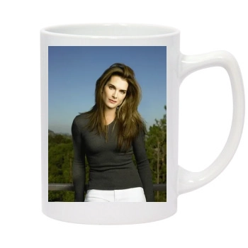 Brooke Shields 14oz White Statesman Mug