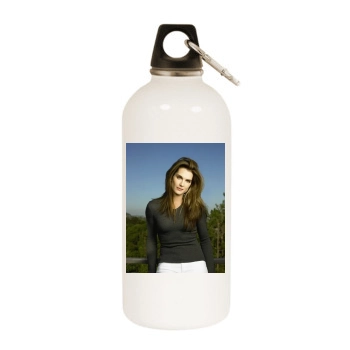 Brooke Shields White Water Bottle With Carabiner