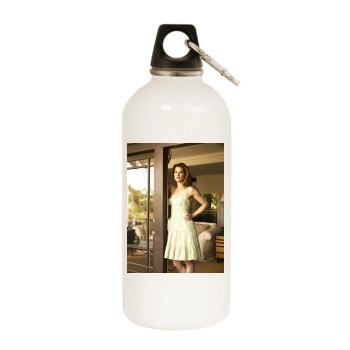 Brooke Shields White Water Bottle With Carabiner