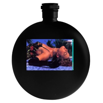 Brooke Shields Round Flask