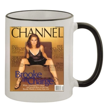 Brooke Shields 11oz Colored Rim & Handle Mug