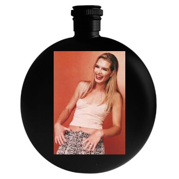 Brooke Shields Round Flask