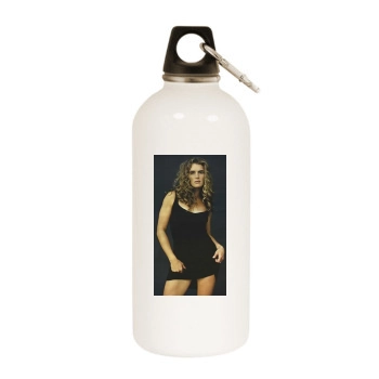 Brooke Shields White Water Bottle With Carabiner