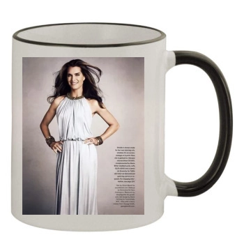 Brooke Shields 11oz Colored Rim & Handle Mug