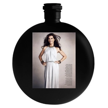 Brooke Shields Round Flask