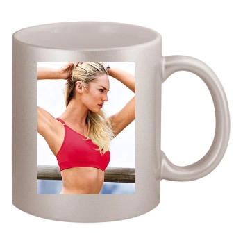 Candice Swanepoel 11oz Metallic Silver Mug