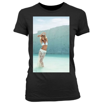 Candice Swanepoel Women's Junior Cut Crewneck T-Shirt