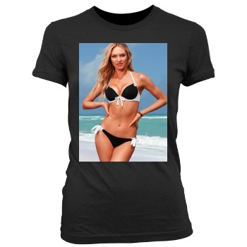 Candice Swanepoel Women's Junior Cut Crewneck T-Shirt