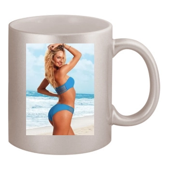 Candice Swanepoel 11oz Metallic Silver Mug