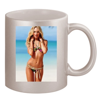 Candice Swanepoel 11oz Metallic Silver Mug