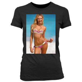 Candice Swanepoel Women's Junior Cut Crewneck T-Shirt