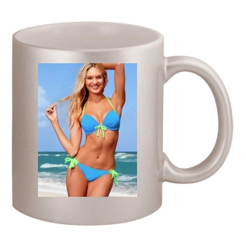 Candice Swanepoel 11oz Metallic Silver Mug