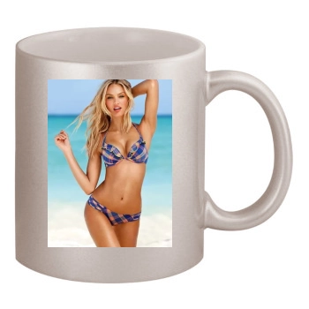 Candice Swanepoel 11oz Metallic Silver Mug