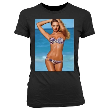 Candice Swanepoel Women's Junior Cut Crewneck T-Shirt