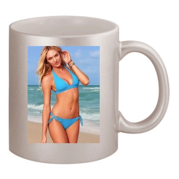 Candice Swanepoel 11oz Metallic Silver Mug