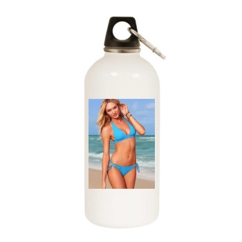 Candice Swanepoel White Water Bottle With Carabiner