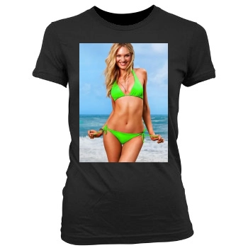 Candice Swanepoel Women's Junior Cut Crewneck T-Shirt