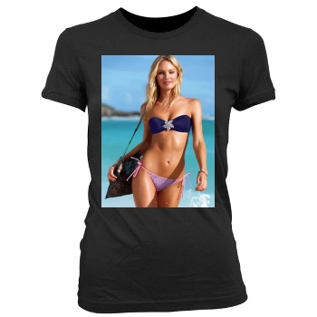 Candice Swanepoel Women's Junior Cut Crewneck T-Shirt