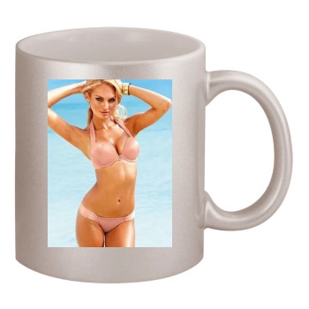 Candice Swanepoel 11oz Metallic Silver Mug