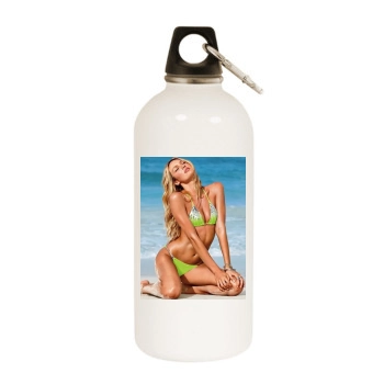 Candice Swanepoel White Water Bottle With Carabiner