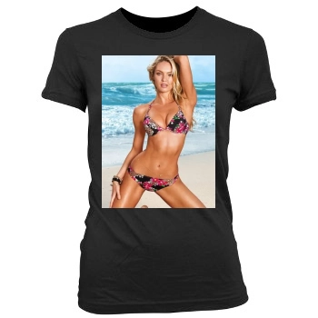 Candice Swanepoel Women's Junior Cut Crewneck T-Shirt