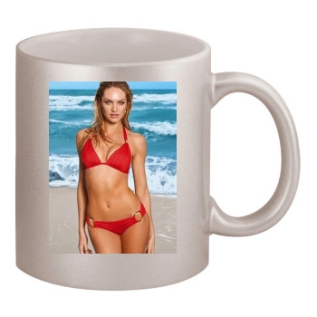 Candice Swanepoel 11oz Metallic Silver Mug