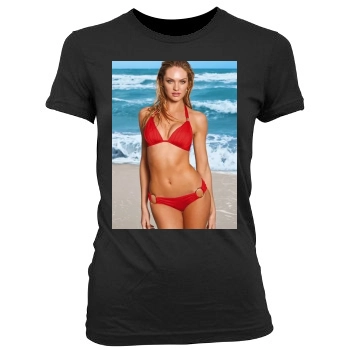 Candice Swanepoel Women's Junior Cut Crewneck T-Shirt