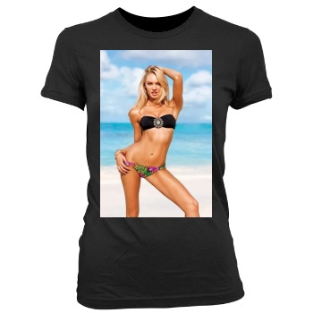 Candice Swanepoel Women's Junior Cut Crewneck T-Shirt